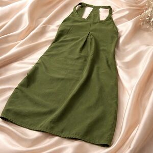 Naked Zebra Olive  Green Sleeveless  blouse size L